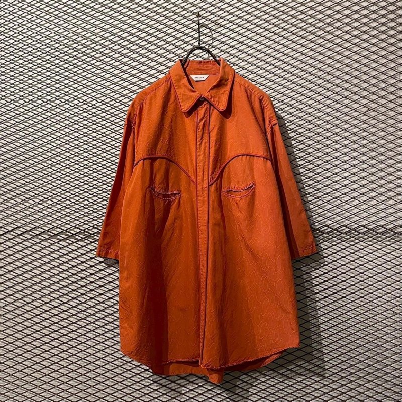 画像1: WELLDER - Cord Trimming Western Shirt