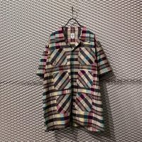 South2 West8 - 6 Pocket Madras Check Open Collar Shirt