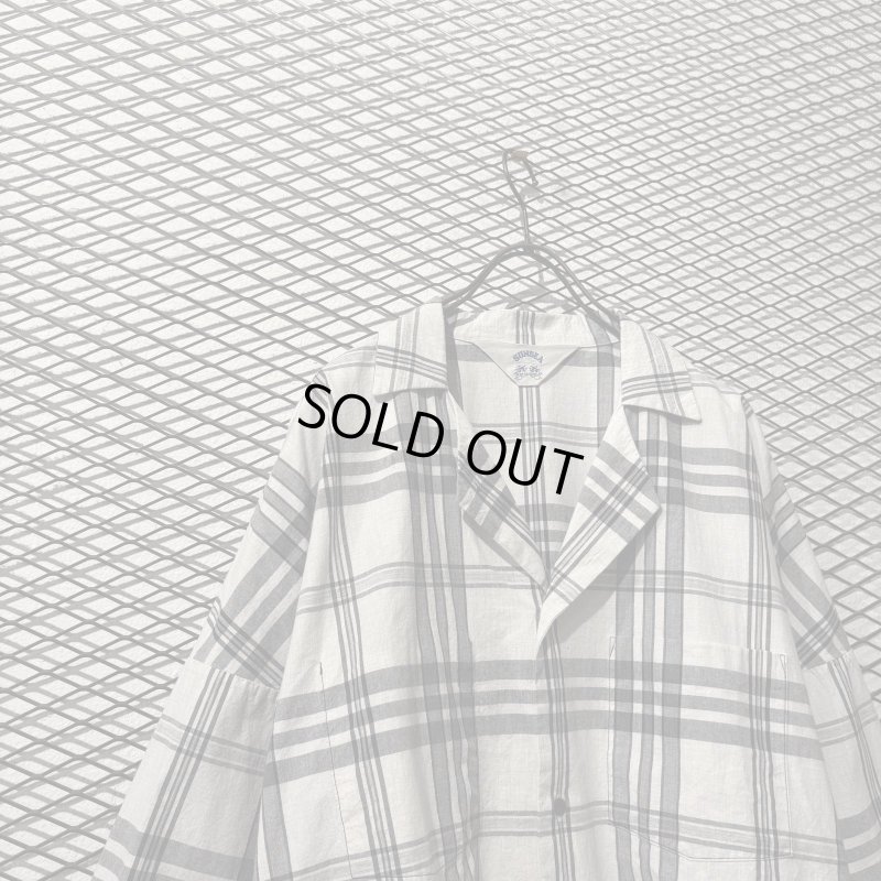 画像2: SUN SEA - Check Open Collar S/S Shirt