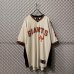 画像1: Used - "GIANTS" V-neck Tops (1)