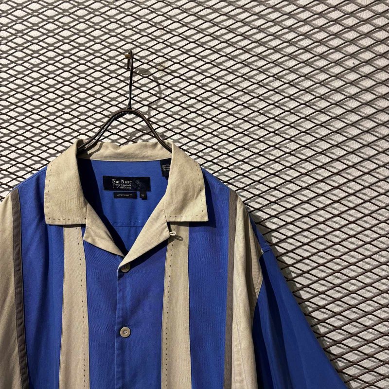 画像4: Used - Switching Open Collar Silk S/S Shirt