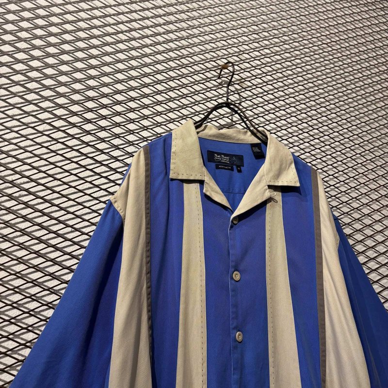 画像2: Used - Switching Open Collar Silk S/S Shirt