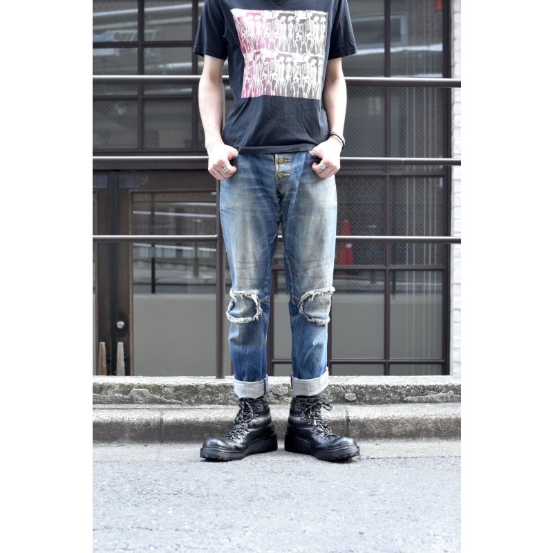 画像1: NEMETH - 90's 4-Button Denim Pants