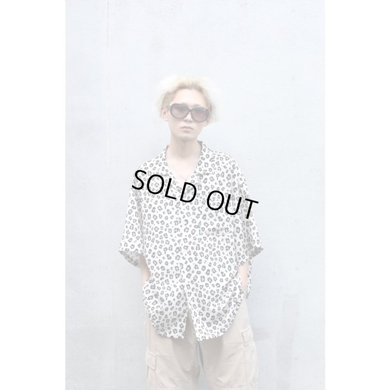 画像1: keboz - Leopard Open Collar S/S Shirt
