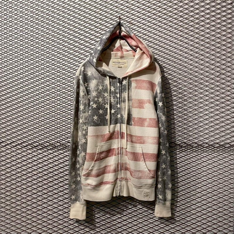 画像1: Ralph Lauren - Stars＆Stripes Zip-Up Hoodie