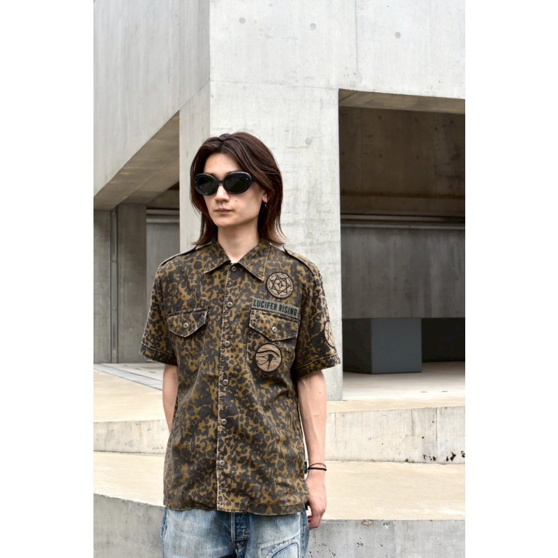 画像1: HYSTERIC GLAMOUR - Skull x Leopard S/S Shirt