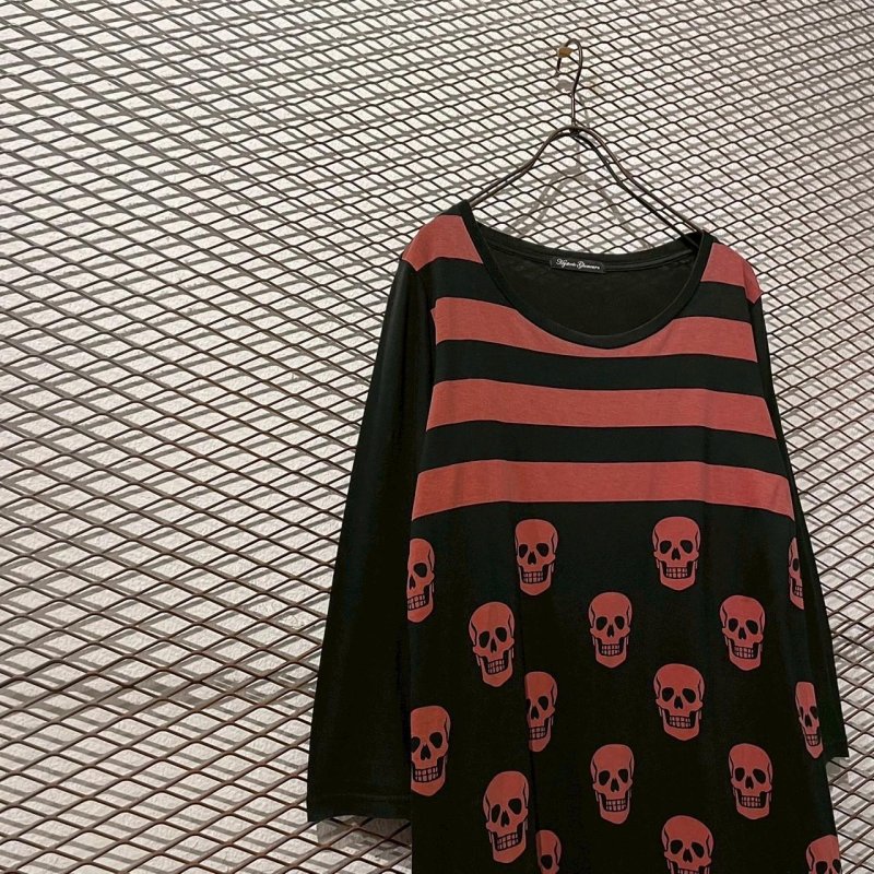 画像2: HYSTERIC GLAMOUR - Skull x Border Tee