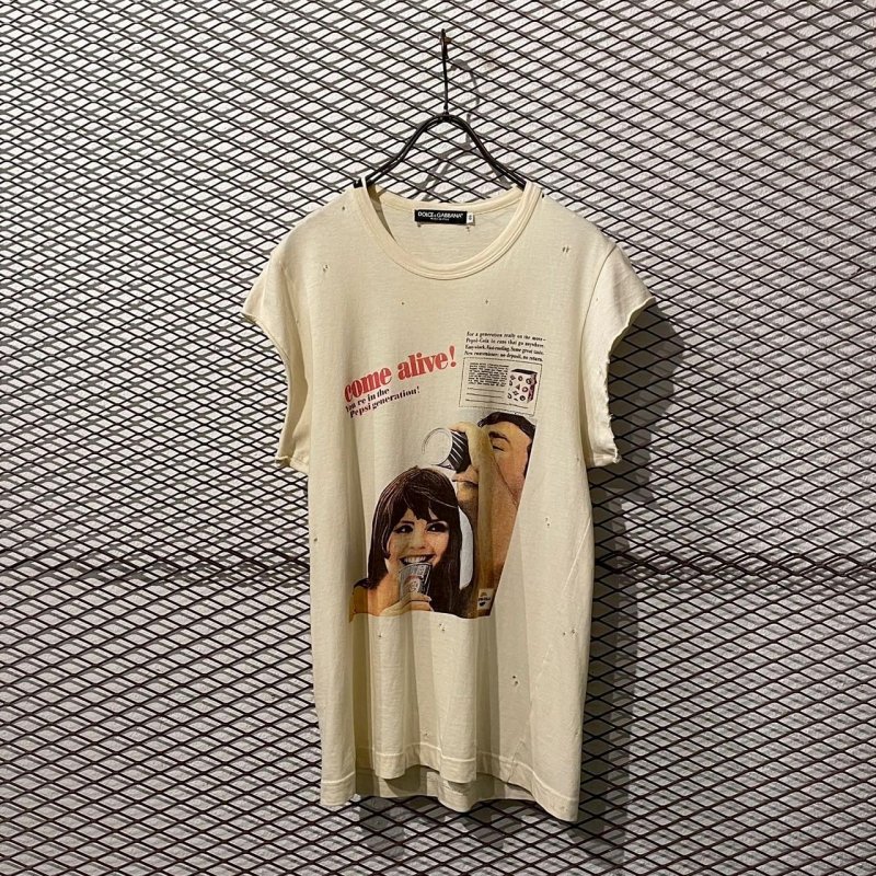 画像1: DOLCE & GABBANA - Cut Off Damage Tee