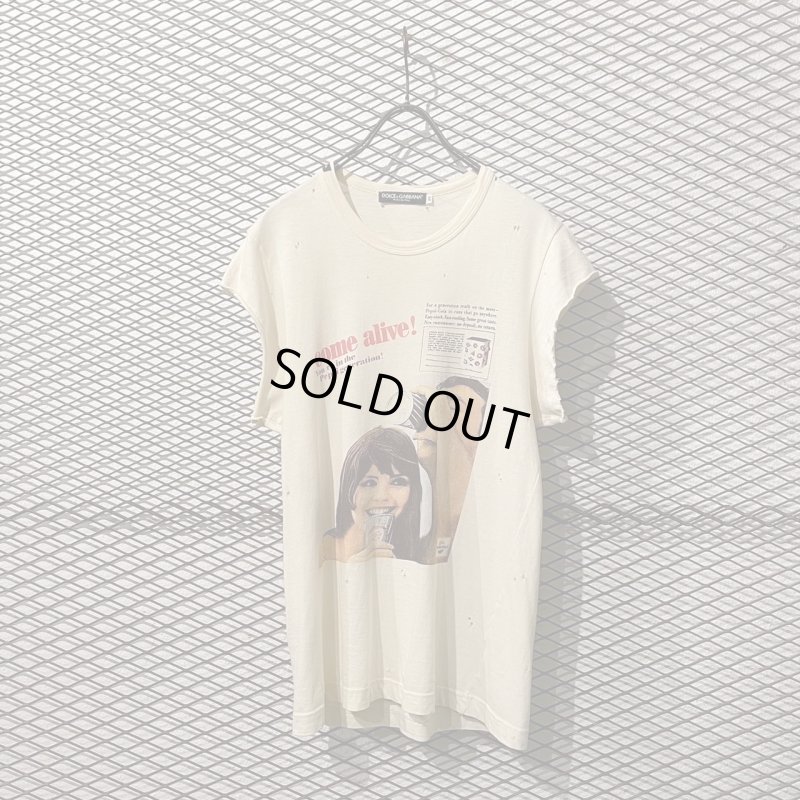 画像1: DOLCE & GABBANA - Cut Off Damage Tee