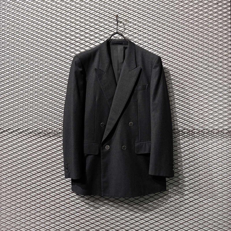 画像2: LANVIN - メタルボタン4Bダブルセットアップ (ダメージあり)