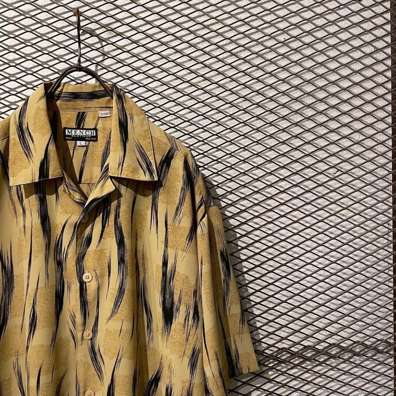 画像4: Used - Art Pattern Open Collar S/S Shirt