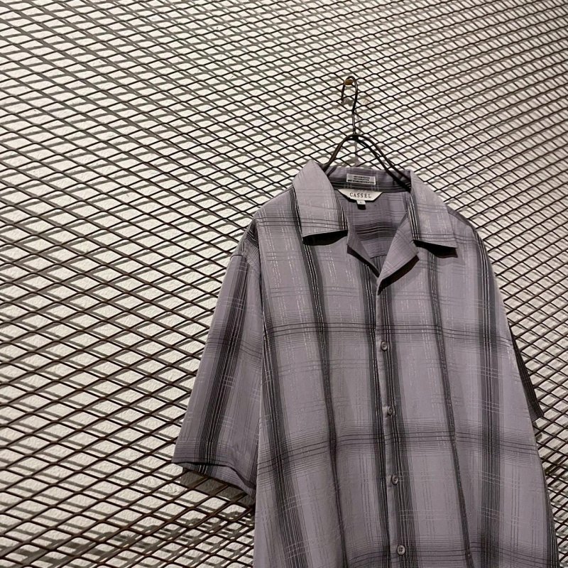 画像2: Used - Ombre Check Open Collar S/S Shirt