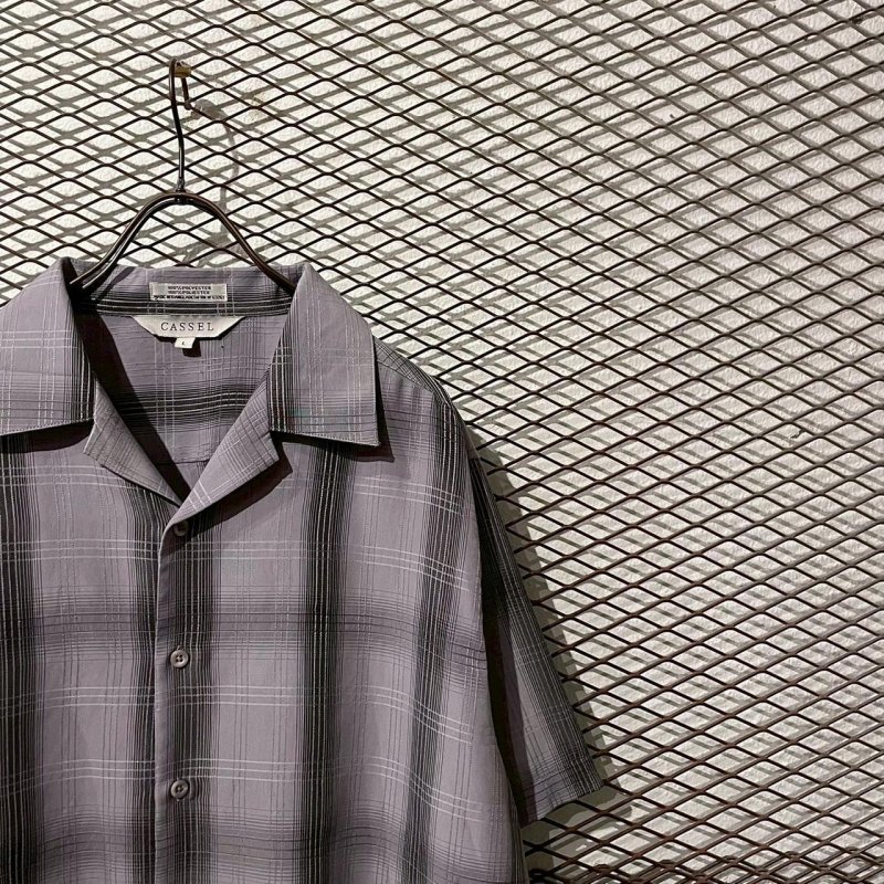 画像4: Used - Ombre Check Open Collar S/S Shirt