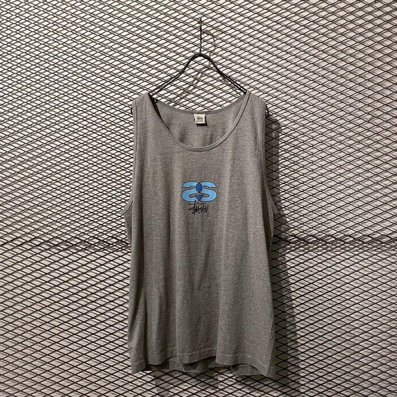 画像1: STUSSY - 90's Logo Sleeveless Tee (U.S.A)