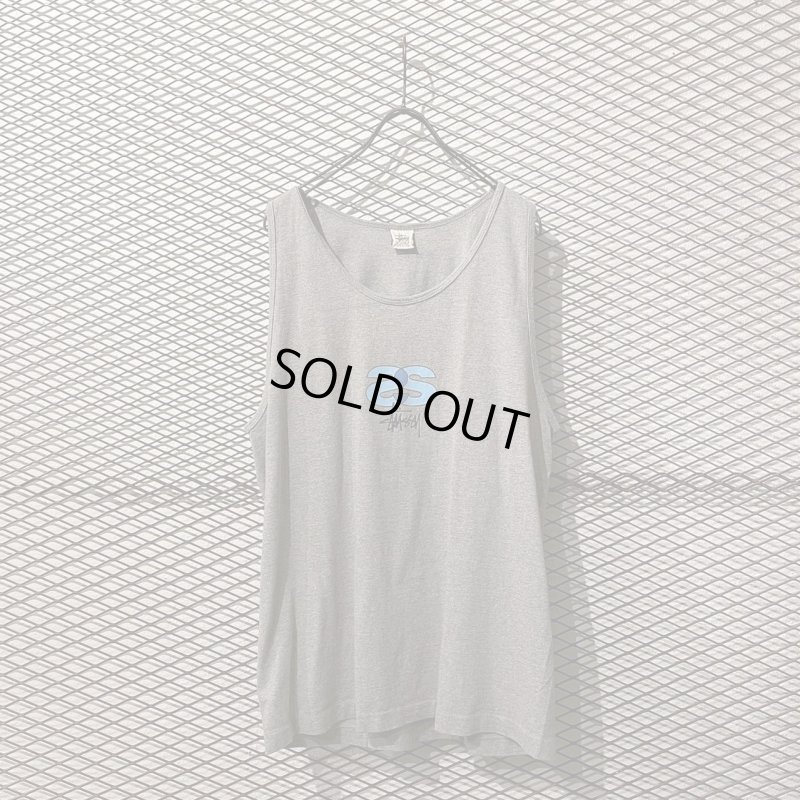 画像1: STUSSY - 90's Logo Sleeveless Tee (U.S.A)