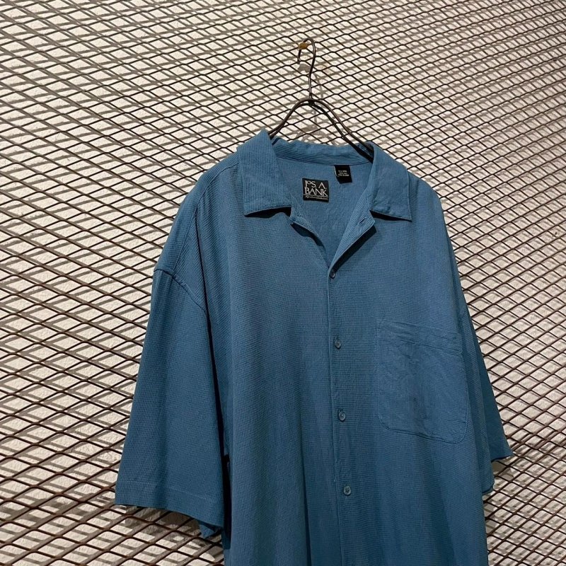 画像2: Used - Open Collar Silk S/S Shirt (XXL)