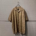 Eddie Bauer - Paisley Pattern Open Collar Linen S/S Shirt