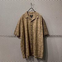 Eddie Bauer - Paisley Pattern Open Collar Linen S/S Shirt