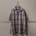 画像1: Used - Ombre Check Open Collar S/S Shirt (1)