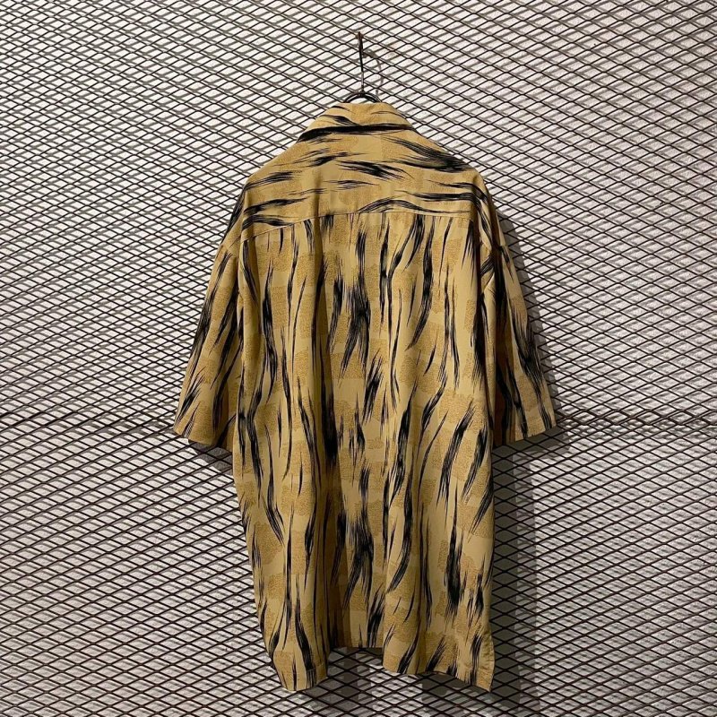 画像5: Used - Art Pattern Open Collar S/S Shirt