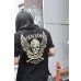 画像1: VANSON - Skull Embroidery Crinkled Polo Shirt (1)