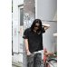 画像4: VANSON - Skull Embroidery Crinkled Polo Shirt