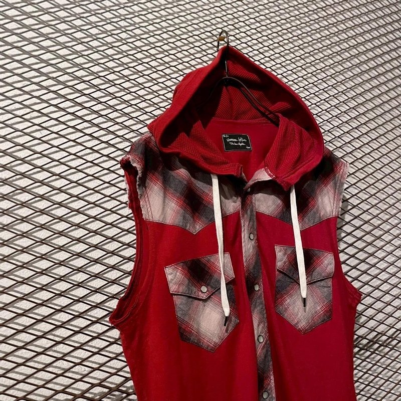 画像2: Number (N)ine - 07S/S Hooded Switching Western Nosleeve Shirt