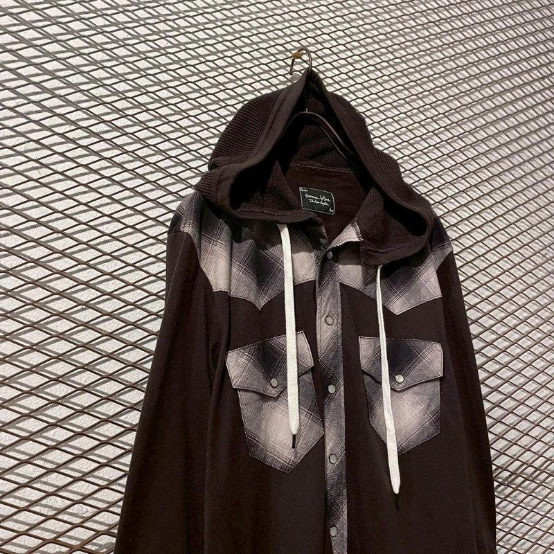 画像2: Number (N)ine - 07S/S Hooded Switching Western Shirt