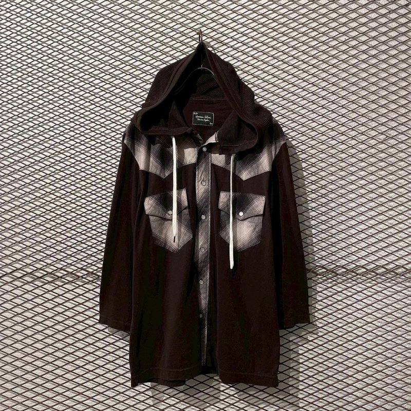 画像1: Number (N)ine - 07S/S Hooded Switching Western Shirt