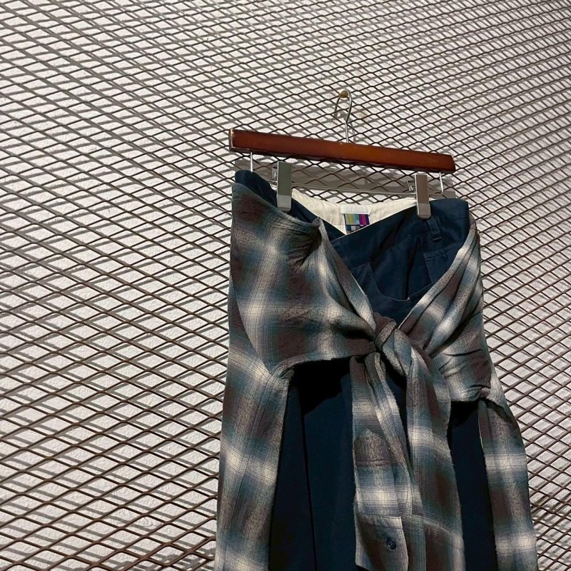 画像2: FACETASM - Flannel Wrapping Wide Shorts