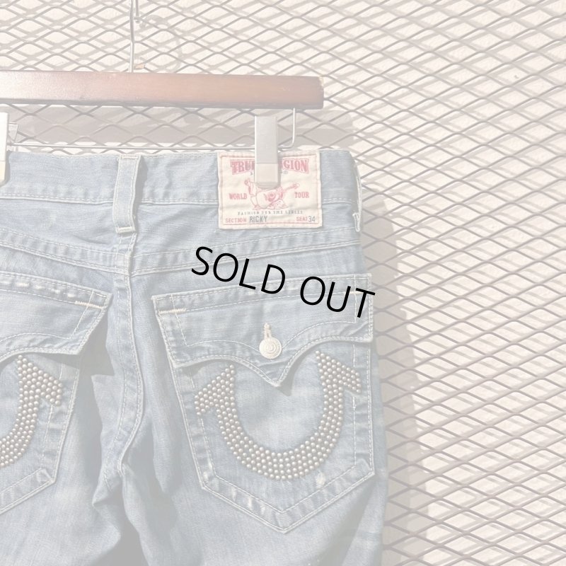 画像2: TRUE RELIGION - Studded Flared Denim Pants