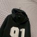 画像2: NUMBER (N)INE - "Guns" Football Hoodie (Black) (2)