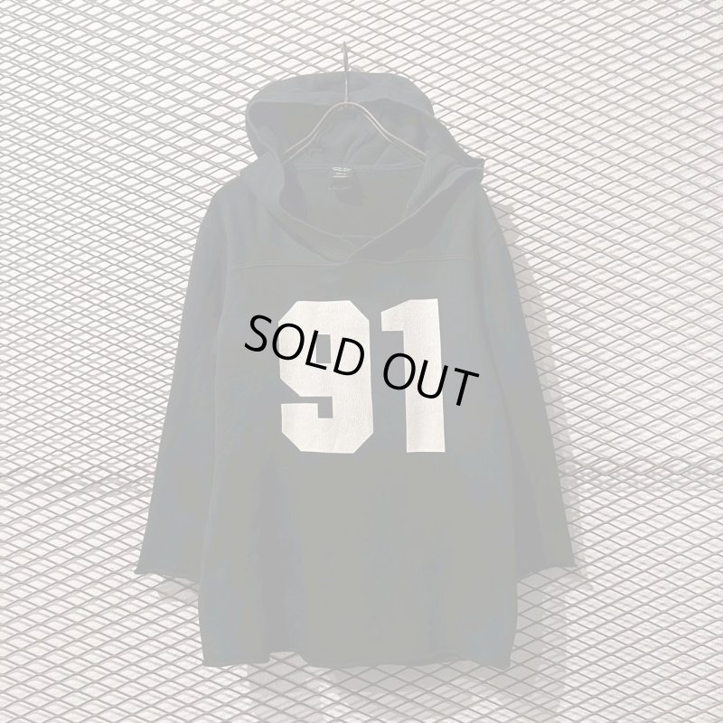 画像1: NUMBER (N)INE - "Guns" Football Hoodie (Black)