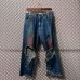 画像1: KAPITAL - Paint Damaged Denim Pants (1)