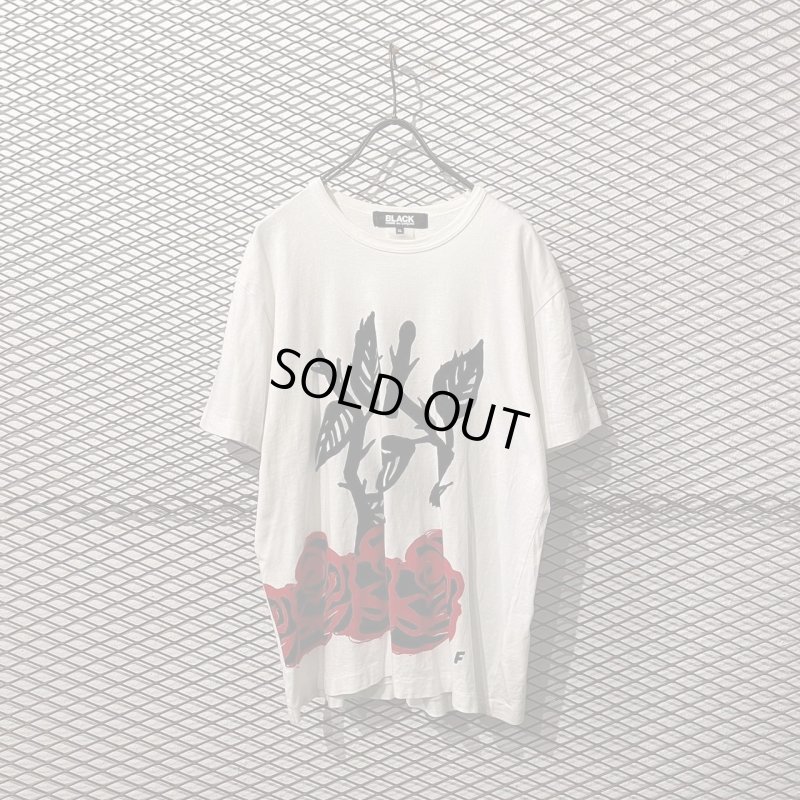 画像1: BLACK COMME des GARCONS - Rose Tee
