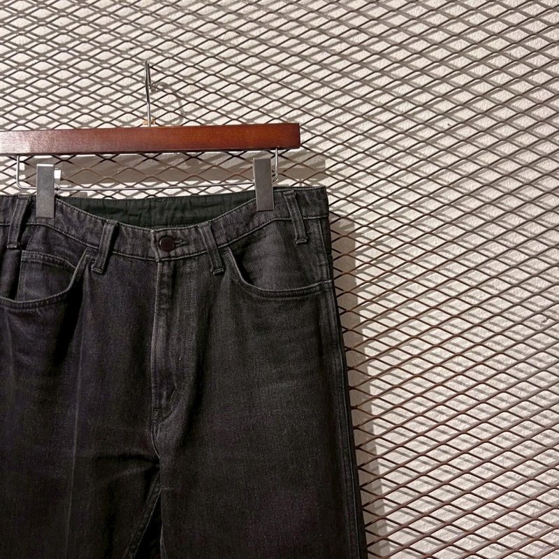 画像4: UNUSED - Cut-off Denim Pants (Black)