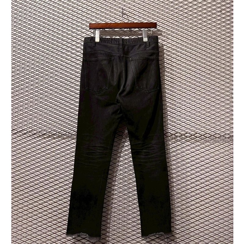 画像5: UNUSED - Cut-off Denim Pants (Black)