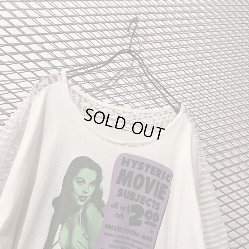 画像2: HYSTERIC GLAMOUR - Sheer Switching Girl Tee