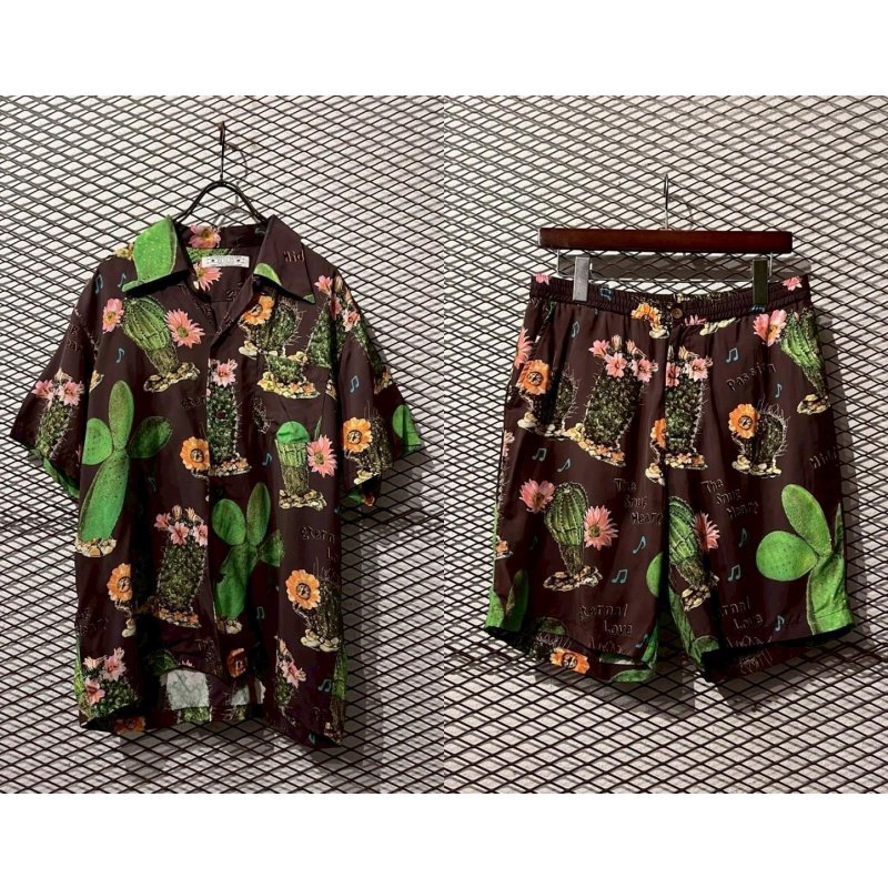 画像1: EOTOTO - Cactus Aloha Shirt Setup