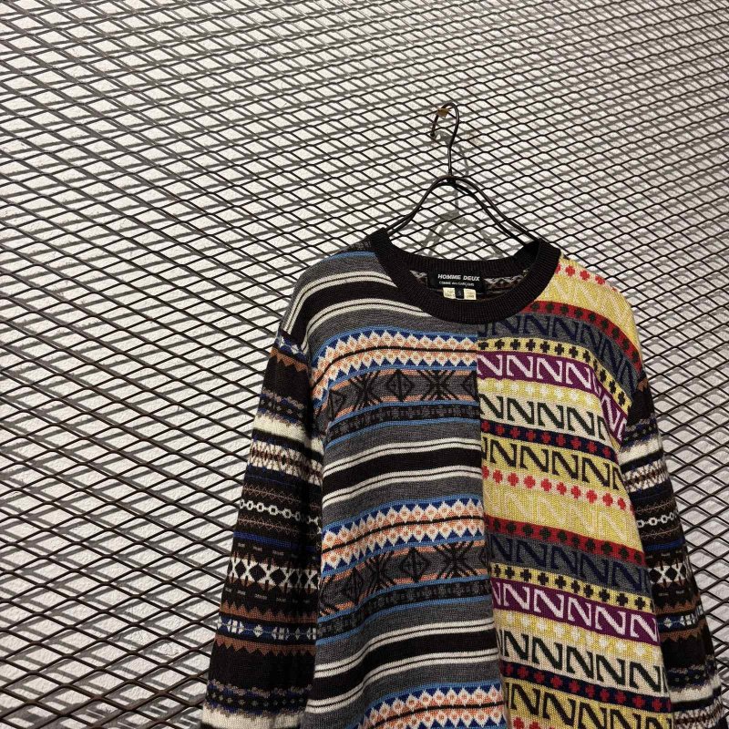 画像2: COMME des GARCONS HOMME DEUX - Multi Pattern Switching Knit