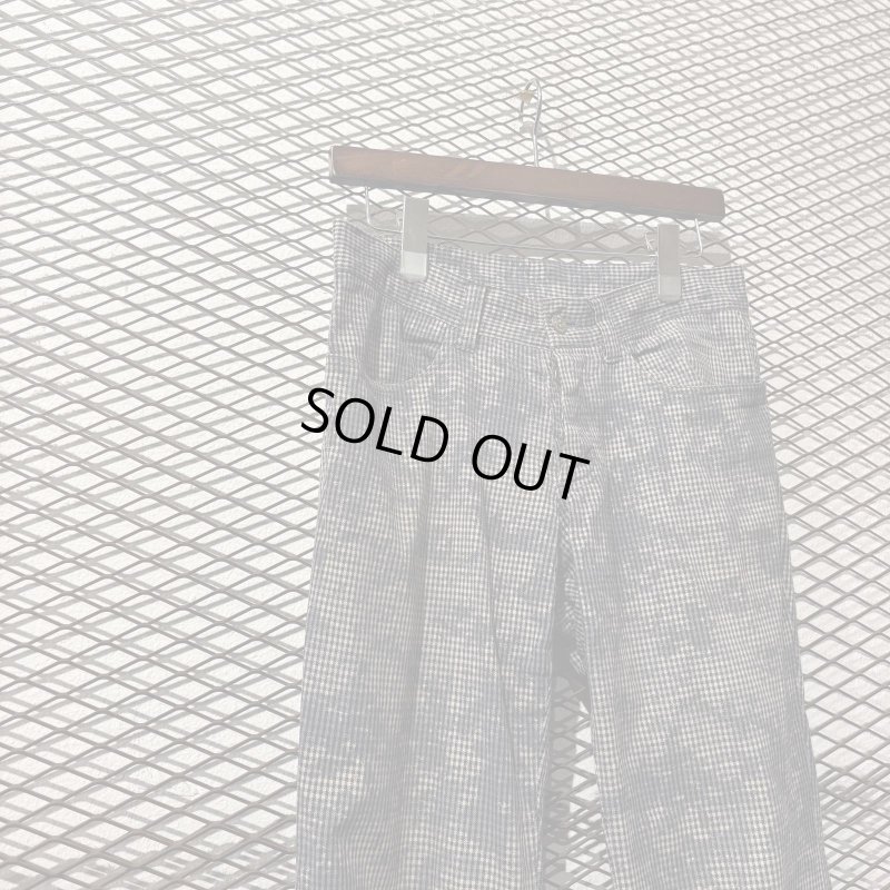 画像2: TORNADO MART - Bleached Check Flared Pants