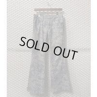 TORNADO MART - Bleached Check Flared Pants
