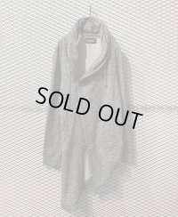 TORNADO MART - Fringed Asymmetrical Hooded Jacket