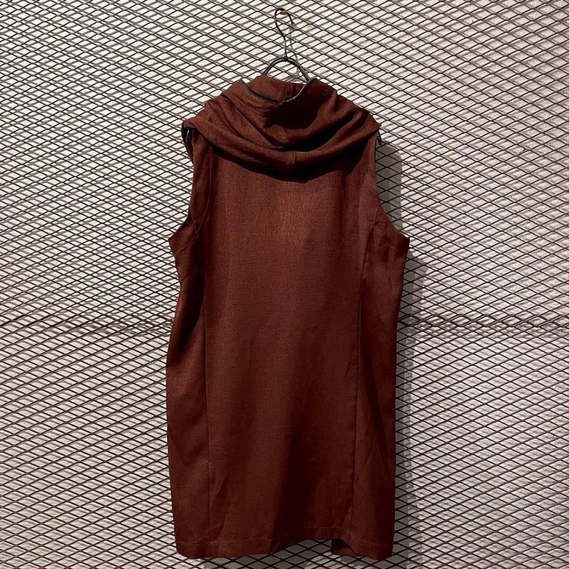 画像6: TORNADO MART - Draped Zip-up Hooded Vest