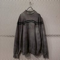 VERSACE - Bleached Mock Neck Knit