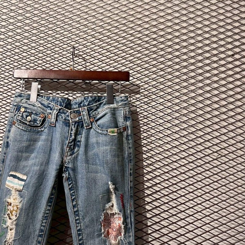 画像4: TRUE RELIGION - Patchwork Flared Denim Pants