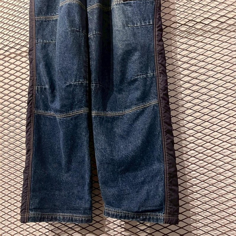 画像3: PEPE JEANS - 00's Quilting Switching Wide Denim Pants