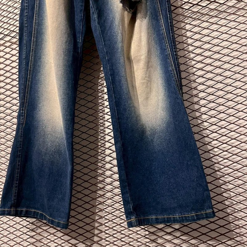 画像3: akademiks - 00's Hard Bleach Damage Denim Pants