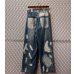 画像6: Akademiks - 00's Repaired＆Bleached Denim Pants (6)