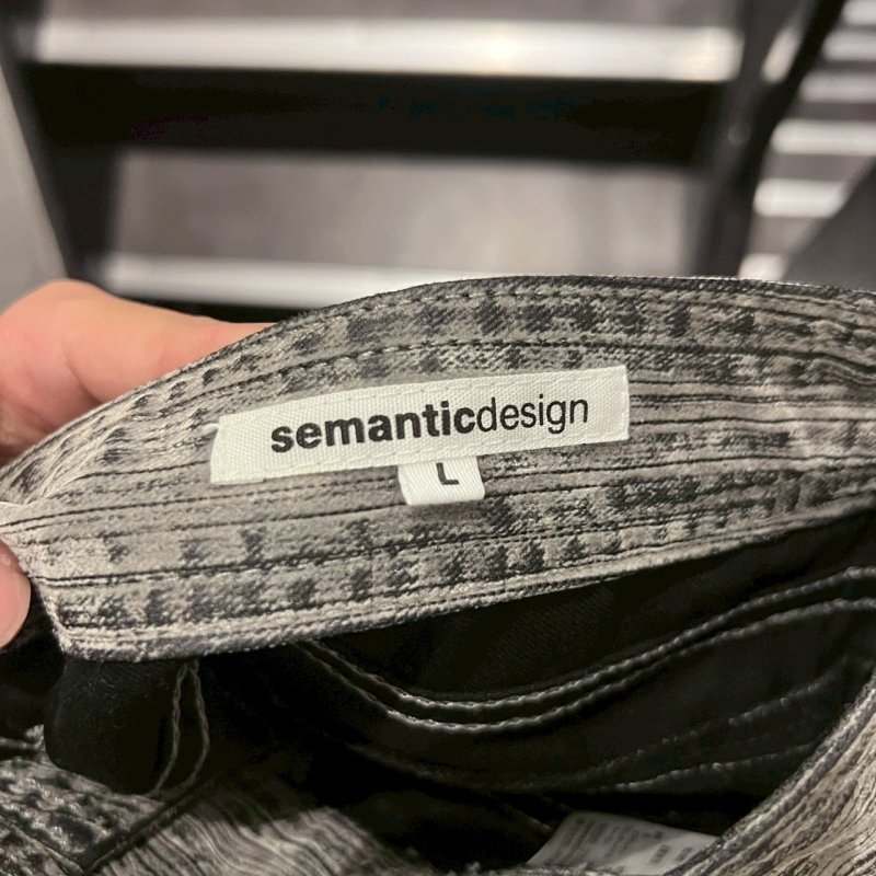 画像5: semantic design - Bleached Flared Denim Pants